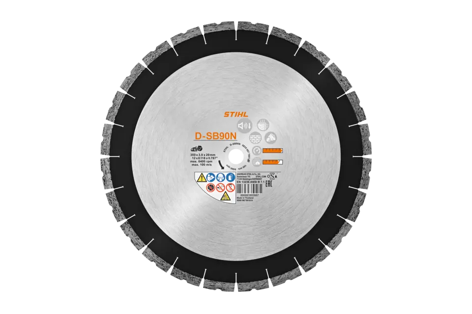 Diamant-doorslijpschijf, Ø 350mm, D-SB90N