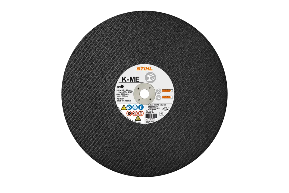 Kunsthars Doorslijpschijf, Ø 350 Mm, Staal, K-ME, Voor TS 440